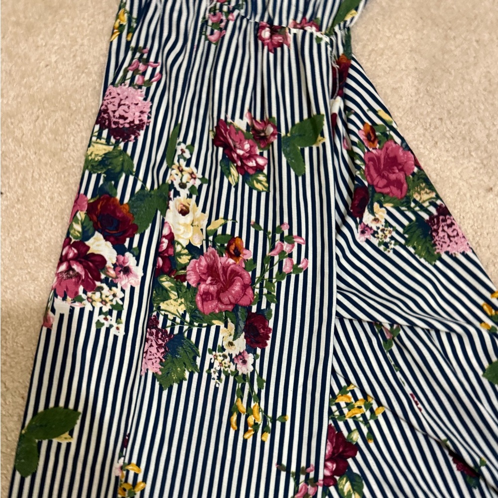 Floral Striped Dress